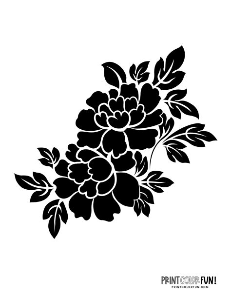 Free Printable Flower Stencil Designs - Printable Word Searches