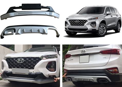 HYUNDAI All New Santafe 2019 Auto Accessories , Rear and Front Car Bumper Guard