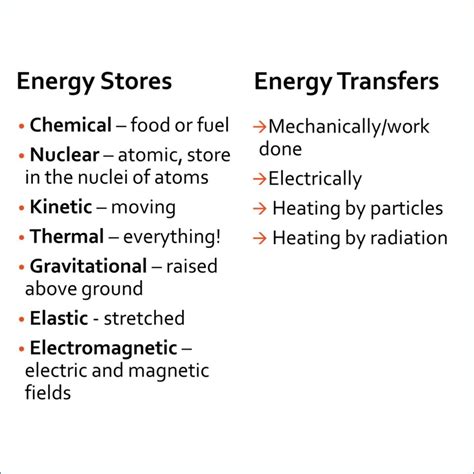 Energy Stores and Transfers – physics lesson P3a (Energy) • Teacha!