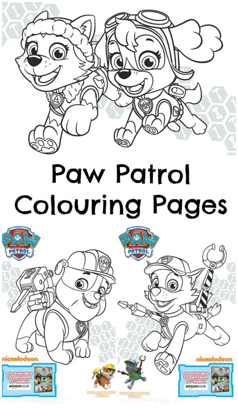 Gambar Paw Patrol Pups Pirate Treasure Colouring Page Printables Cute ...