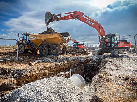 Precast Pipe install - Scunthorpe - Tracey Concrete