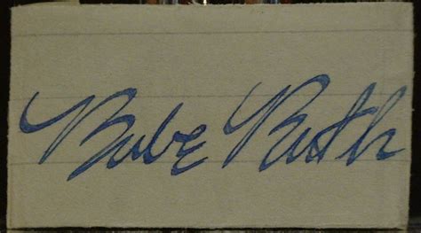 Autograph Babe Ruth - Baseball - Catawiki