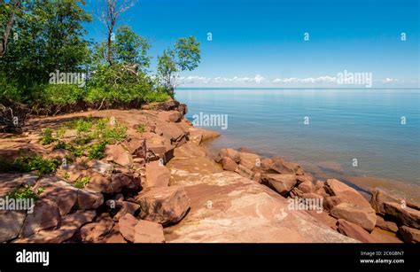 Wisconsin Lake Superior Lakeshore Stock Photo - Alamy