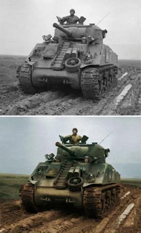 M4A3 Sherman tank - Colourized | War tank, Tanks military, Sherman tank