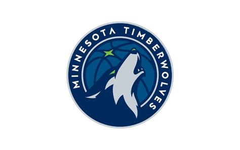 New Timberwolves logo on different background colors : nba