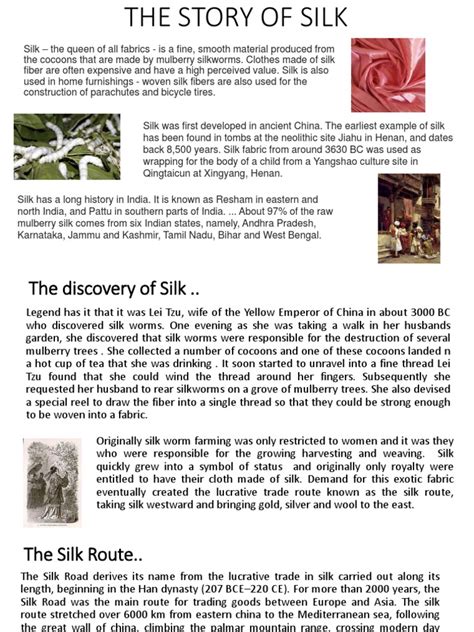 The Story of Silk v1 | PDF | Silk | Silk Road