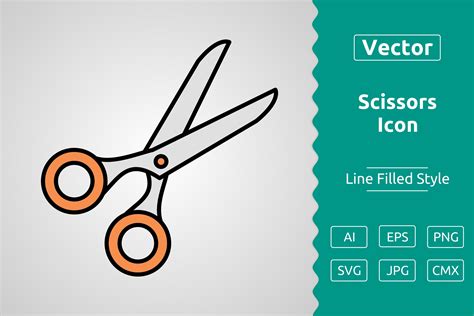 Vector Scissors Filled Outline Icon Graphic by Muhammad Atiq · Creative Fabrica