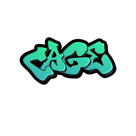 Cage Graffiti Typography Vector, Cage, Graffiti, Typography PNG and Vector with Transparent ...