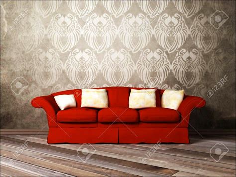 Living Room Red Sofa Decor - Living Room : Home Decorating Ideas # ...