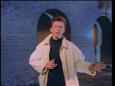 Arte & Manhas: Rick Astley - 'Never Gonna Give You Up'