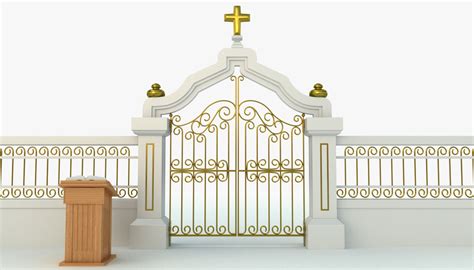 Pearly Gates Heaven 3d Model