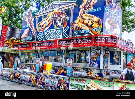 Food Stand at the Alameda County Fair in Pleasanton California Stock ...