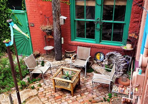 Quaint Garden Patio Photograph by Korrine Holt - Fine Art America