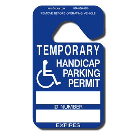 Handicap Hang Tag Parking Permits 25 Pack $49.97 Down To $18.50 Per 25 ...