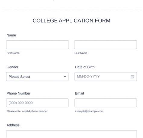 College Application Form 2023 - Printable Forms Free Online