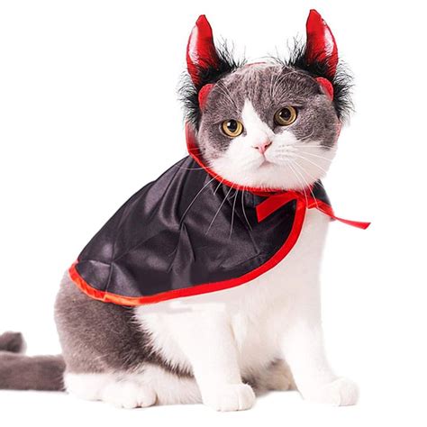 Devil Cat Costume | Best Cat Costumes For Halloween 2020 | POPSUGAR Pets Photo 14