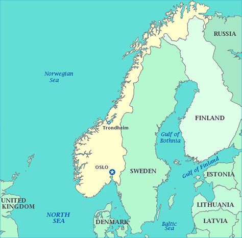 Map Of Norway Sweden Denmark ~ AFP CV