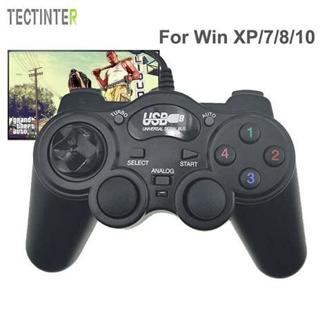 Wired Gamepad Joystick USB2.0 Shock Joypad Game Controller For PC ...