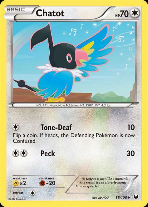 Chatot (bw5-85) - Pokémon Card Database - PokemonCard