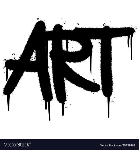 Graffiti art word sprayed isolated on white Vector Image