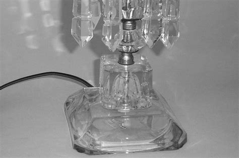 Cut Glass Lamp with Custom Parchment Shade For Sale | Antiques.com | Classifieds