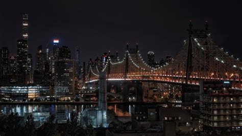 Queensboro Bridge by night - backiee