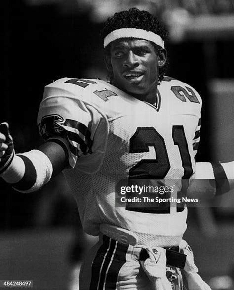 Deion Sanders Falcons Photos and Premium High Res Pictures - Getty Images