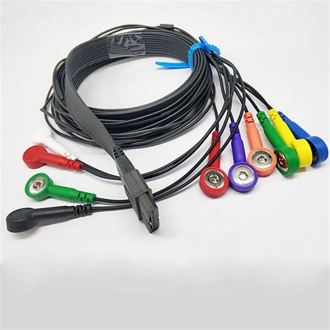 Kabel Ecg Schiller Kompatibel, Kinerja Stabil Black Ge ECG Lead Wires