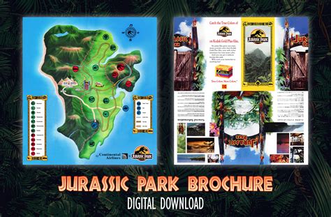 Jurassic Park Prop Jurassic World Map Brochure Jurassic | ubicaciondepersonas.cdmx.gob.mx