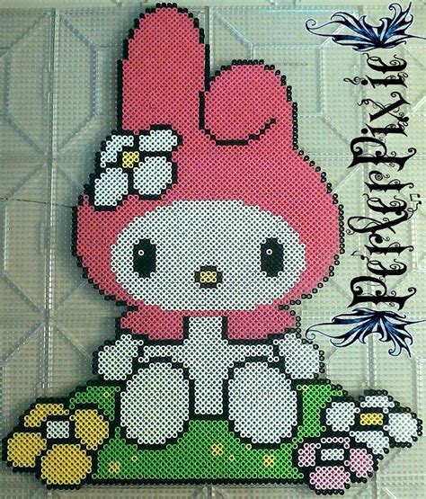 My Melody by PerlerPixie on deviantART | Perler bead art, Perler bead templates, Pearl beads pattern