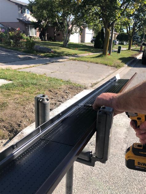 Double Pro Leaf Guard Installation in Etobicoke ON by Blackstar Aluminum