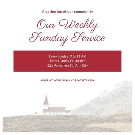 Free, printable church invitation templates to customize | Canva