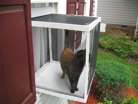 36 Top Photos Diy Cat Outdoor Window Perch : Catio Hacks Every Cat ...