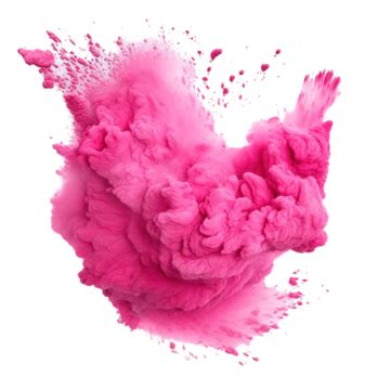 Pink Holi Paint Color Powder Illustration Ai Generative, Pink, Abstract, Paint PNG Transparent ...