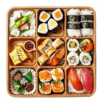 Caixas De Bento Lancheira Japonesa Vários Alimentos Tradicionais Asiáticos PNG , Comida Asiática ...