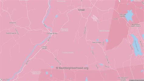 Cornwall, CT Political Map – Democrat & Republican Areas in Cornwall ...