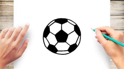 How To Draw Soccer Ball Step by Step - YouTube