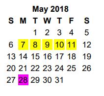 Dixie Elementary - School District Instructional Calendar - Tyler Isd - 2017-2018