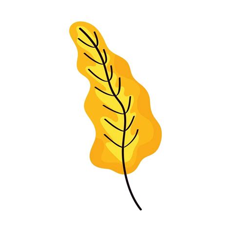 yellow leaf isolated 4102489 Vector Art at Vecteezy