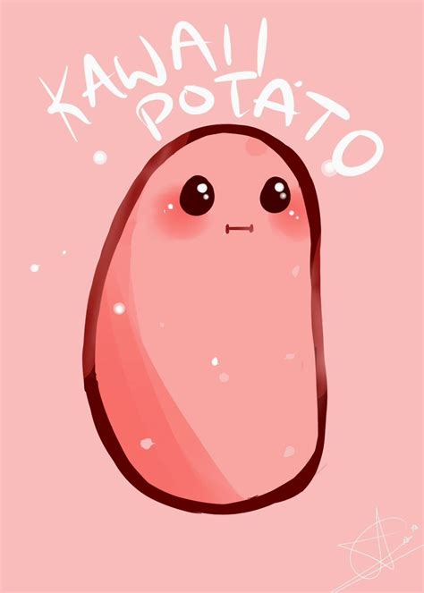 Kawaii potato | Dibujos kawaii, Fondo de escritorio kawaii, Patatas kawaii