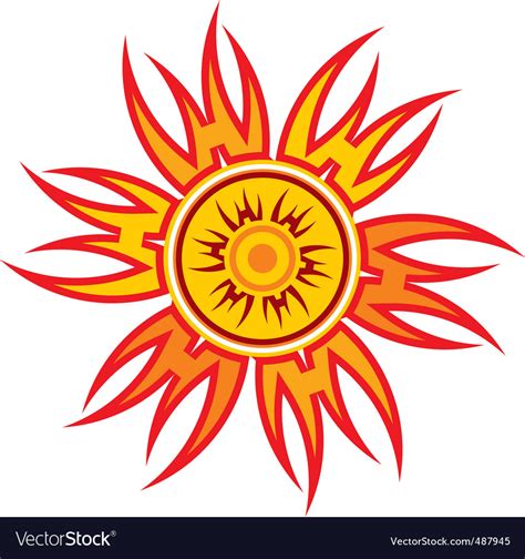 Abstract sun Royalty Free Vector Image - VectorStock