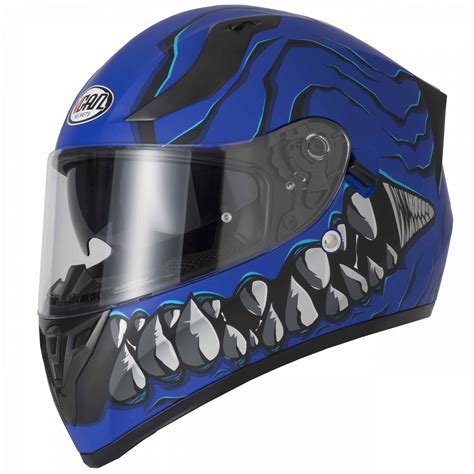 Vcan V128 Mordhi Blue Motorcycle Helmet | Vcan Motorcycle Helmets ...