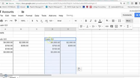 Ledger Template Google Sheets