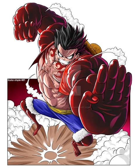 Monkey D. Luffy Gear 4 by Darko-simple-ART on DeviantArt One Piece Gear ...