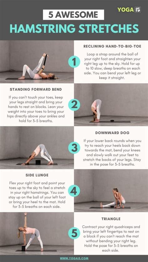 5 Awesome Yoga Hamstring Stretches - Yoga 15