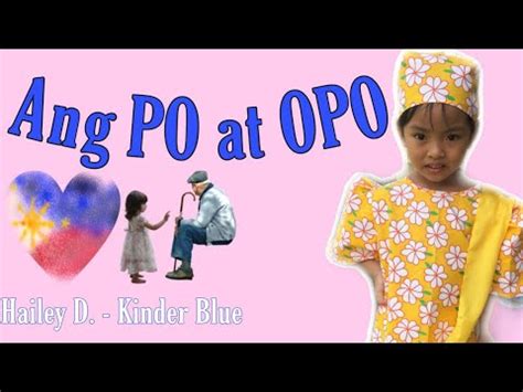 Ang Po at Opo (school performance task) - YouTube