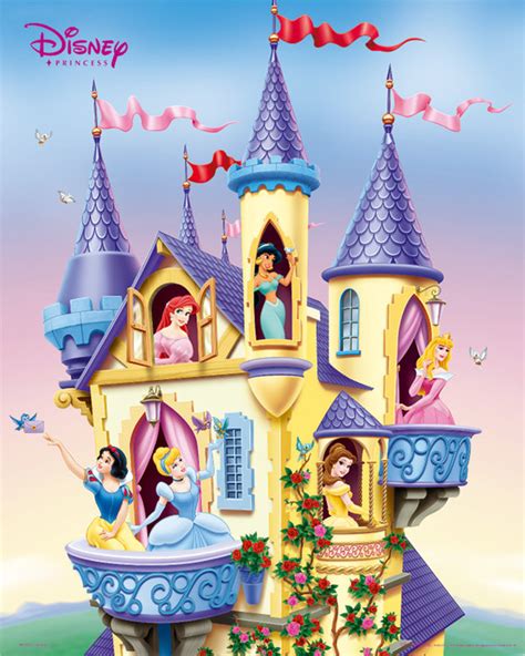 DISNEY PRINCESS - castle Poster | Sold at Abposters.com