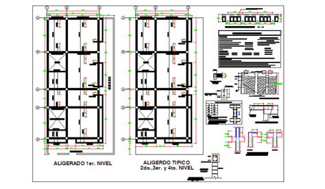 Beam, column design of living place house design drawing - Cadbull