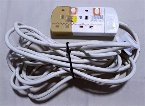 1 Plug Socket Extension Surge Protector Cable 3 metres, Computers ...