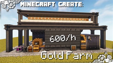 Minecraft Create: Gold Farm! - YouTube